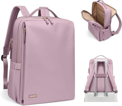 GOLF SUPAGS Stylish Laptop Backpack for Women Airline Approved Perfect for Work College and Travel Multi-Functional Casual Daypack Fits 15.6 Inch Notebook (Champagne) in Saudi Arabia
