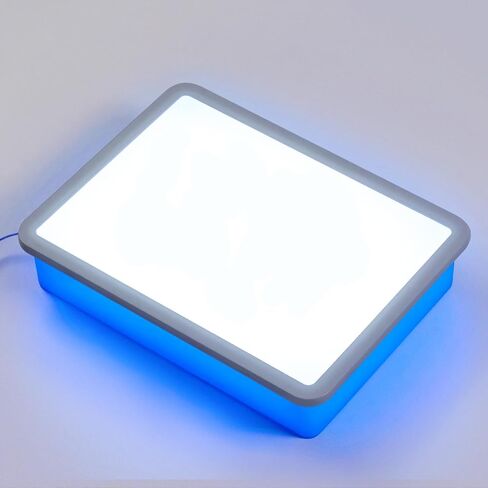 PreTrans Light Table for Kids - 16" - Sensory Light Box for Kids,3 Color Temperatures & 10 Brightness Levels – Perfect for Learning and Play (Orange) in Saudi Arabia