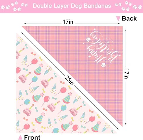 Christmas Dog Bandanas 2 Pack, Christmas Tree and Santa Claus Dog Scarf for Boy and Girl, Premium Durable Fabric, Holiday Bandana for Small Medium Large Dogs in Saudi Arabia