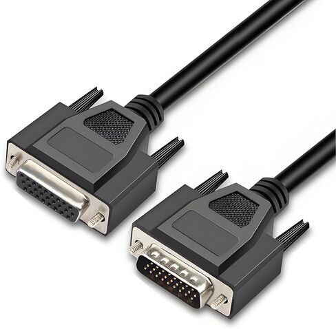 6.56FT 28AWG DB26 Male to Female Serial Extension Cable, 3 Row 26 Pin Pure Copper Core Connector in Kuwait