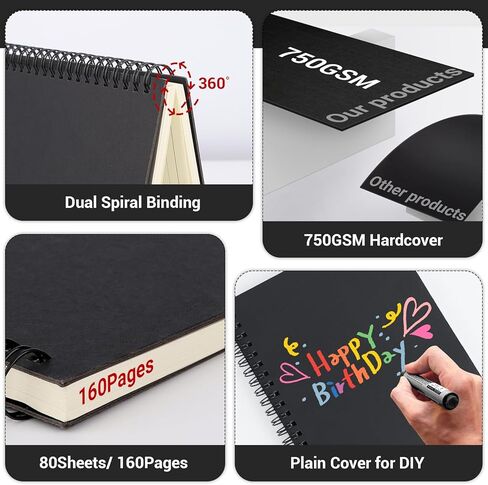 EUSOAR Spiral Ruled Notebook, A5 3packs 5.5"X8.3" 120 Pages Lined Travel Writing Notebooks Journal, Memo Notepad Sketchbook, Office Business Subject Diary Ruled Spiral Book Journal-Coffee Cover in Saudi Arabia