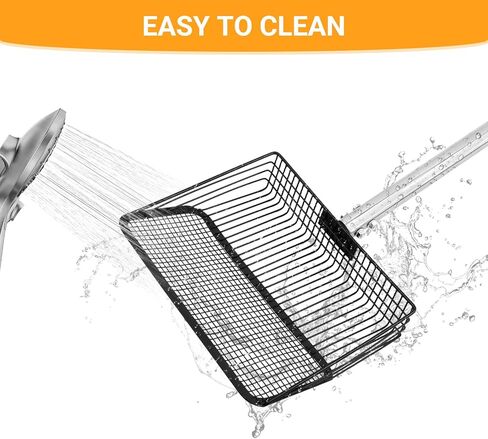 10inch Large Chicken Poop Scooper,36 to 67" Long Chicken Coop Litter Metal Scoop with Stainless Steel Handle,5-in-1 Detachable Poop Shovel for Chicken Coop Accessories,Chicken coop Cleaning Tools. in Saudi Arabia