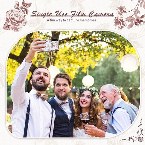 Kanayu 10 Pack Bulk Disposable Camera for Wedding, 35mm Single Use Camera with Flash Disposable Cameras One Time Camera for Wedding Anniversary Travel Camp Party Supplies(Retro Color Film, Gold Heart) in Saudi Arabia