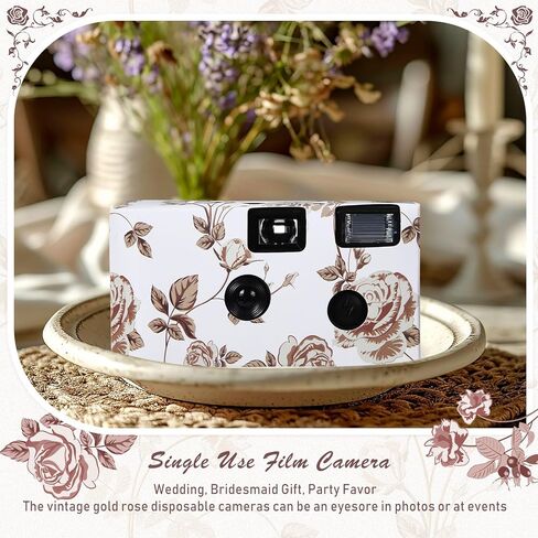 Kanayu 10 Pack Bulk Disposable Camera for Wedding, 35mm Single Use Camera with Flash Disposable Cameras One Time Camera for Wedding Anniversary Travel Camp Party Supplies(Retro Color Film, Gold Heart) in Saudi Arabia