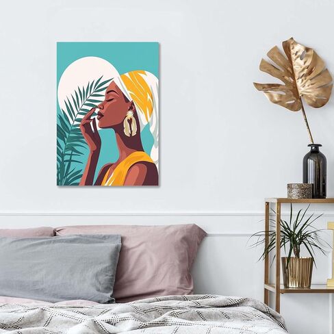 Bimkole Framed Paint by Numbers Kit for Adults Cat, DIY Oil Painting on Canvas with Frame, Flowers Paint by Numbers Set for Home Wall Decor 8x8 Inch/20x20 cm in Saudi Arabia