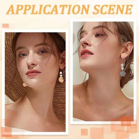 1 Box 40Pcs Drop Earring Hooks Stainless Steel Earring Wires Silver Long Marquise V Shaped Hook Earring Findings with Ear Nuts and Loop Dangle Earring Wires for Jewelry Making Supplies DIY in Kuwait