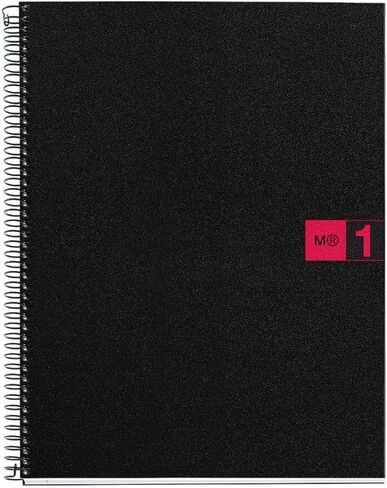 Miquelrius Single Subject Spiral Notebook, College Ruled, Red, 80 Sheets (8.5" x 11") in Saudi Arabia