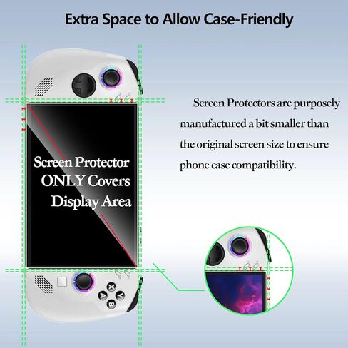 3-Pack Screen Protector Compatible with Nintendo（Switch 2） 2025 7.9 Inch Tempered Glass.Anti-Breakage.Anti-Scratch No Bubbles 9H Hardness Ultimate Protection in Kuwait