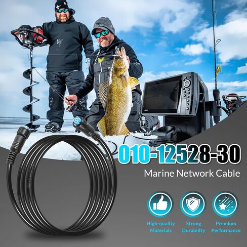 010-12528-01 Marine Network Cable with Small Connector - 6 m / 20ft. fit for GC 200 Marine IP Camera, for GLS 10, GMR Fantom 126/124/56/54, GXM 54/53, for Panoptix Live Scope System in Saudi Arabia