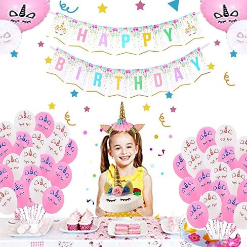 Girls Birthday Party Supplies Including Plates Cups Straws Tablecover for Pink Birthday Party Serve 16 Guests in Saudi Arabia