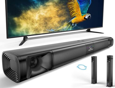 Saiyin Sound Bar,17 inch Sound Bar for Smart TV with Bluetooth 5.3/Optical/AUX Connection, Soundbar for TV/PC/Gaming/Projectors,Wall Mountable & Ultra Compact Design in Kuwait