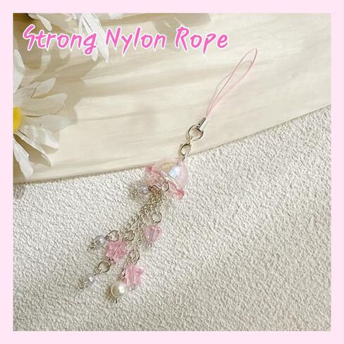 Atarvana 4pcs Cute Phone Case Charms, Cell Phone Charms Aesthetic Bow Keychain Phone Charm for Phone Camera Charms Women Girl Accessories in Kuwait