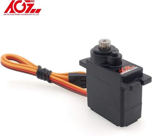 6PCS AGFRC Micro Servo Servo Motor Kit - 2.2KG Metal Gear Digital RC Servo for RC Helicopter Airplane Boat Controls, Control Angle 180° (B9DLM) in Saudi Arabia