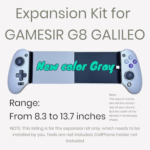 مجموعة التوسع لـ Gamesir G8 Galileo Controller للأجهزة اللوحية - (المدى الموسع من 4 إلى 13.7 بوصة) هذه ليست وحدة تحكم ؛ إنها مجرد مجموعة توسع يجب تثبيتها من قبلك in Kuwait