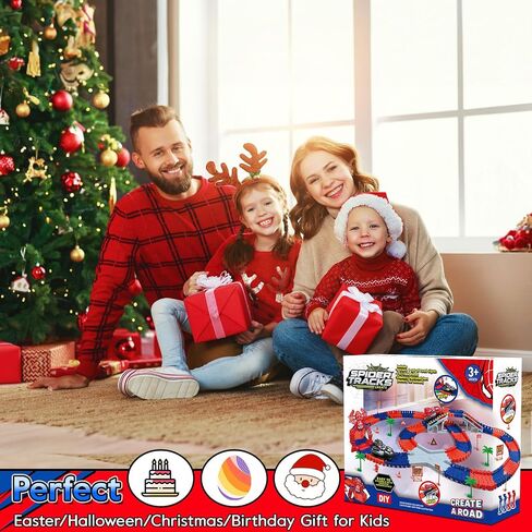 ألعاب السيارات للطفل 4-6 ، 194 PCS سباق سيارة للسيارات للأطفال الذين تتراوح أعمارهم بين 4-8 ، Monster Truck 2+ سنة أعياد الميلاد ، لعبة صغيرة للسيارات in Saudi Arabia