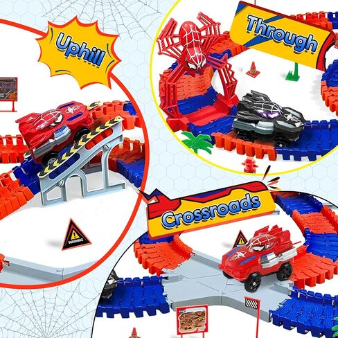 ألعاب السيارات للطفل 4-6 ، 194 PCS سباق سيارة للسيارات للأطفال الذين تتراوح أعمارهم بين 4-8 ، Monster Truck 2+ سنة أعياد الميلاد ، لعبة صغيرة للسيارات in Saudi Arabia
