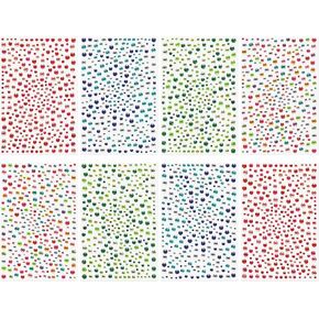2722 Pcs Acrylic Rhinestone Sticker Self Adhesive Gem Crystal Sticker Sheet Stick on Diamond for Crafting Scrapbooking Card Making Collage Round Shape Back-glued 4 Sizes: 3/4/5/6mm (Silvia) in Kuwait