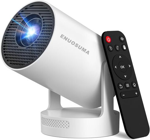 جهاز عرض صغير مع WiFi 6 و Bluetooth ، و 4K 1080p يدعم جهاز عرض محمول ، وتطبيق مدمج ، Android 11 ، 150 ANSI ، تصحيح Keystone Auto ، 40 "-130" in Kuwait