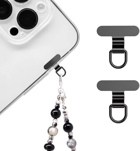 علامة تبويب Mini Metal Phone tether لـ iPhone ، مقطع حبل الهاتف الخليوي ، تصحيح حزام عالمي لحالات الهاتف الكاملة (شمبانيا الذهب+أسود) in Kuwait