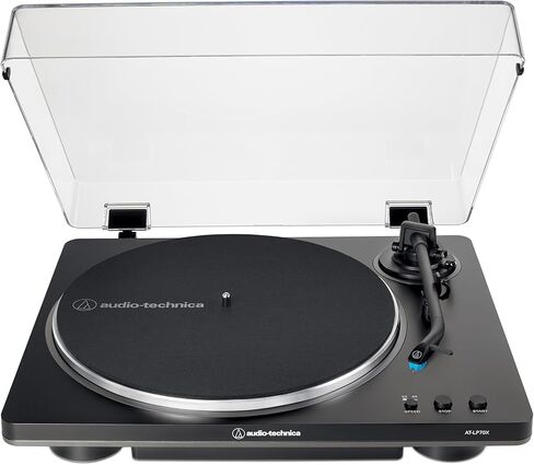الصوت-Technica AT-LP70X-WS القرص الدوار التلقائي ، الأبيض/الفضي in Kuwait