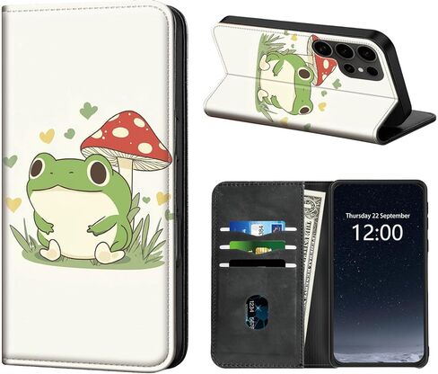 محفظة حقيبة الهاتف لـ Samsung Galaxy S25 Ultra و Blue Moon Butterfly و RFID Women Wallet معتمد in Kuwait