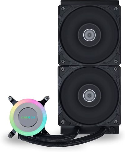 Lian Li Galahad II Lite LiTe Coller 240mm Performance PBT Fans - AIO CPU تبريد المياه ، كتلة مضخة ARGB قابلة للتخصيص ، غطاء قابل للتبديل ومروحة PBT 28 مم لـ LGA 1700/1851/AM5/4 (GA2L24PB) in Kuwait