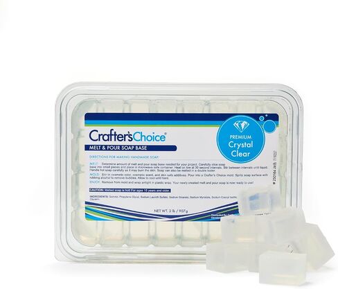 2 Lb. Block Detergent Free Oatmeal Melt & Pour Soap Base, Crafters Choice in Kuwait