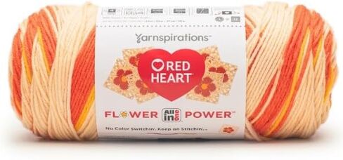 Red Heart All-in-One Flower Power Yarn in Kuwait