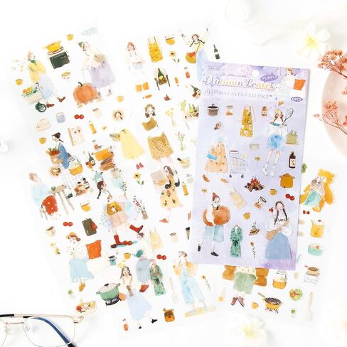 ملصقات مخطط ، 365+ PCS يوميًا ، ملصقات تقويم موسمية شهرية يوميًا لـ Bullet Journal Scrapbook Envelope Envelope in Saudi Arabia