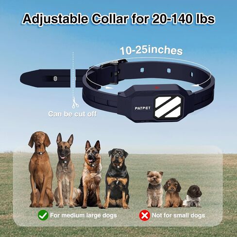 PATPET Dog Training Collar with Remote - 4200FT E Collar for Dogs Training 119 Training Levels & 3 Night Lights, Rechargeable Waterproof Electric Collar for Large Medium Dogs (20-140lbs) in Saudi Arabia