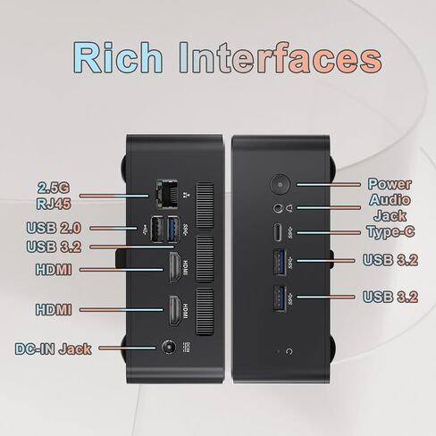 Mini PC AMD Ryzen 5 3500U (حتى 3.70 جيجا هرتز) ، 8 جيجا بايت DDR4 RAM 256GB M.2 NVME SSD ، DUAL 4K HDMI ، Micro PC ، 2.5'SD ، WIFI5 ، Home ، Business in Kuwait