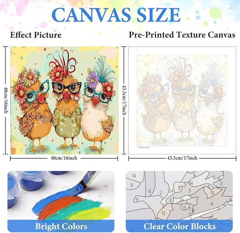 mrpwnle Paint by Numbers Kit for Adults Beginner, Adult Horse Paint by Number Kits on Canvas, DIY Horse Acrylic Watercolor Oil Painting by Number Kits for Adults for Home Decor Gift 16x20 Inch in Saudi Arabia
