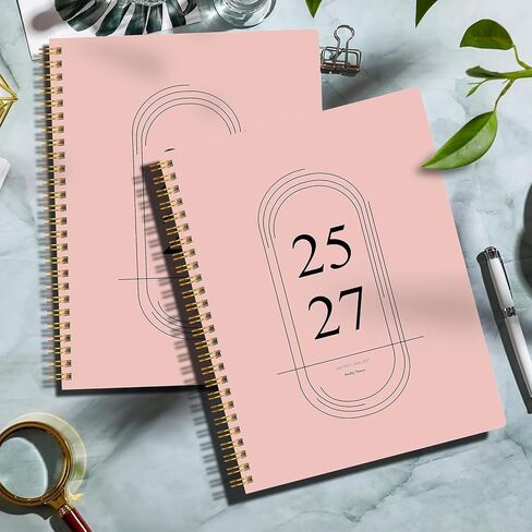 Monthly Planner 2025-2026, Calendar 24 Months Planner with Flexible PVC Cover for Home,School and Office Work, 7" x 9", Jan 2025 - Dec 2026-Green in Saudi Arabia