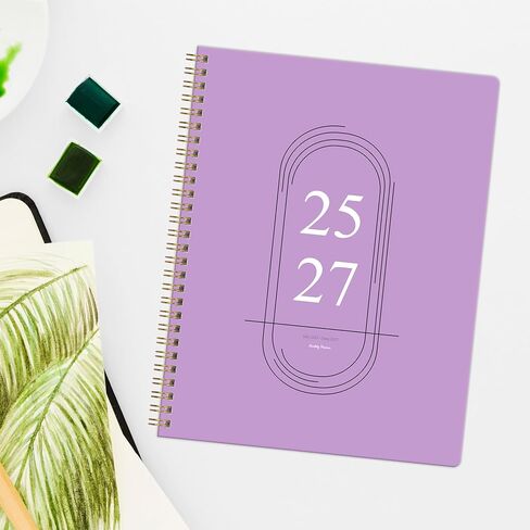 مخطط شهري 2025-2026 ، مخطط تقويم 24 شهرًا مع تغطية PVC مرنة للأعمال المنزلية والمدرسة والمكاتب ، 7 "× 9" ، يناير 2025-ديسمبر 2026-جرين in Kuwait