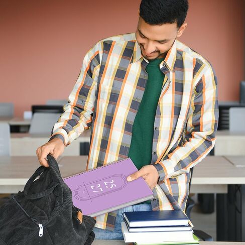 مخطط شهري 2025-2026 ، مخطط تقويم 24 شهرًا مع تغطية PVC مرنة للأعمال المنزلية والمدرسة والمكاتب ، 7 "× 9" ، يناير 2025-ديسمبر 2026-جرين in Kuwait