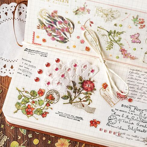 2722 Pcs Acrylic Rhinestone Sticker Self Adhesive Gem Crystal Sticker Sheet Stick on Diamond for Crafting Scrapbooking Card Making Collage Round Shape Back-glued 4 Sizes: 3/4/5/6mm (Silvia) in Kuwait