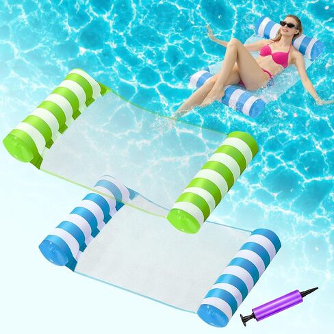 3 Pack Inflatable Pool Floats Adult,Water Hammocks,4-in-1 Pool Floats,Pool Float for Swimming Pool Party Summer Water Fun-3 Pack B in Saudi Arabia