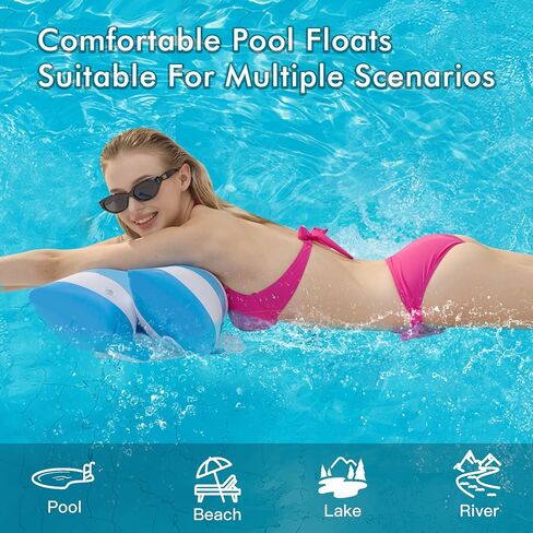 3 Pack Inflatable Pool Floats Adult,Water Hammocks,4-in-1 Pool Floats,Pool Float for Swimming Pool Party Summer Water Fun-3 Pack B in Saudi Arabia