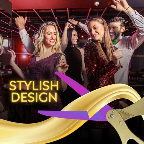 Grand Opening Kit for Ribbon Cutting - 25 Inch Red Scissors for Grand Opening with Rainbow Blades and Red Satin Ribbon in Kuwait