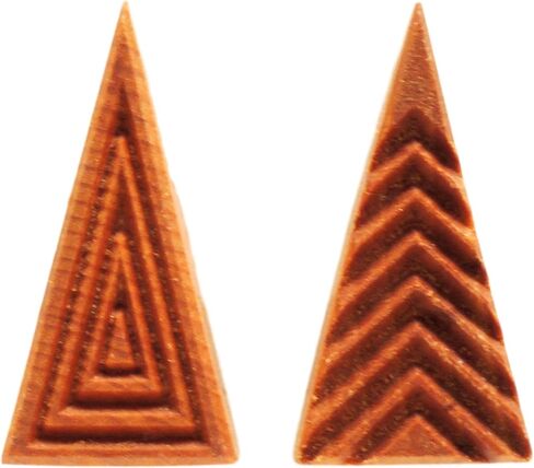 MKM Pottery Tools Stamps 4 Clay متوسط ​​المثلث طويل القامة ختم زخرفي للطين (STM-T3) in Kuwait