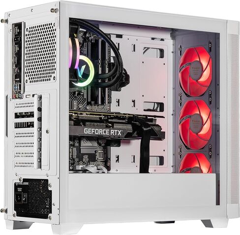 Velztorm White Pilum Custom Gaming Desktop PC (AMD Ryzen 7 5700x ، Geforce RTX 5070 ، 32GB DDR4 ، 2TB PCIe SSD + 2TB HDD ، RGB Fans ، 120mm AIO ، 750W PSU ، WIFI 5 ، Bluetooth 5.0 ، RJ-45 ، WIN 11 PRO) in Kuwait