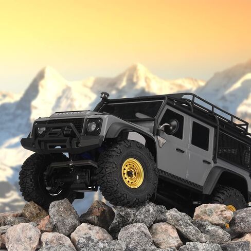 DJCRAWLER 1.0 بوصة لزجة إطارات ناعمة 50.8 * 22.8 مم ل TRX-4M SCX24 1/18 1/24 ترقيات العجلات ، اللزوجة العالية RC Crawler MT Rubber Tyre in Kuwait