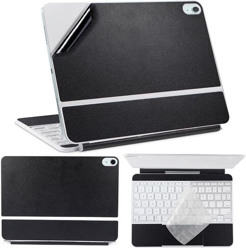 Vinyl Skin Stickers for 2025 iPad Air M3 13 inch Magic Keyboard 5-Piece Self-Adhesive,Pre-Cut Protective Decal Cover Full body wrap protection (Top+Bottom+Trackpad+Hinge+Keyboard cover)（White） in Saudi Arabia