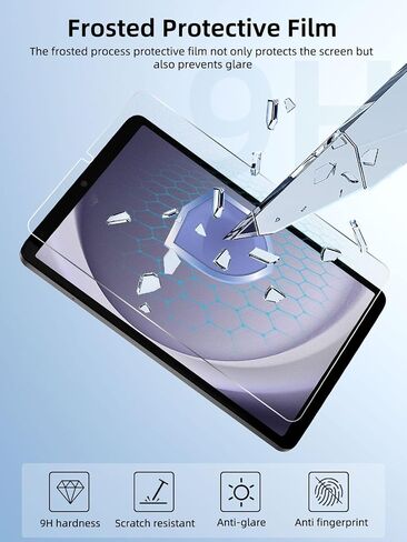 2 حزمة شاشة حزمة لقب Samsung Galaxy Tab A9 [8.7 بوصة] ، 9H صلابة فيلم زجاجي مقسى ، ودود ، وحساسية ، حساسة ، مضاد للخلع ، خالية من الفقاعات （Clear） in Kuwait
