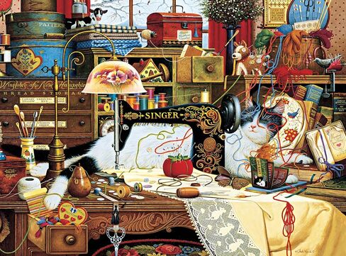 Buffalo Games - Silver Select -Charles Wysocki - Amish Country - 2000 Piece Jigsaw Puzzle for Adults - Challenging Puzzle Perfect for Game Nights - Finished Size is 38.50 x 26.50 in Saudi Arabia