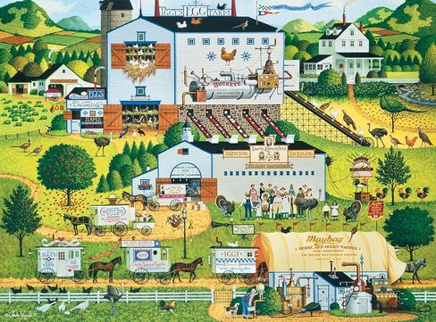 Buffalo Games - Silver Select -Charles Wysocki - Amish Country - 2000 Piece Jigsaw Puzzle for Adults - Challenging Puzzle Perfect for Game Nights - Finished Size is 38.50 x 26.50 in Saudi Arabia