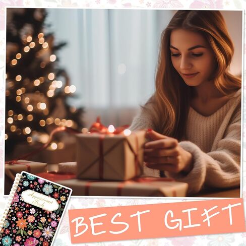 ReliThick Salon Appointment Book 4.72 x 7.87 Inches 2025 Pocket Weekly Planner Mini Size Floral Calendar Schedule Book 108 Pages 53 Week for Women Work Business in Kuwait