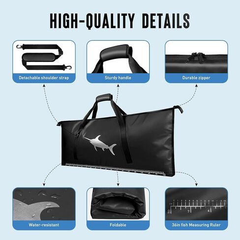 Fish Cooler Bags for Fishing,Insulated Fish Bag 40.1"X16.5" Fish Kill Bag - Fishing Cooler Bags Portable Leakproof Fish Bags for Caught Storage Keep Ice Cold for Over 24 Hours - Blue in Kuwait