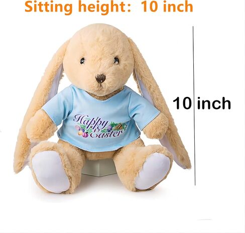 Easter Bunny Rabbit Stuffed Animal Plush Toy 10 inches Best Gifts for Babies Kids Boys Girls (Pink) in Saudi Arabia