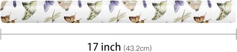 LeZakaa Butterfly Wrapping Paper Roll - Mini Roll - Butterfly in Pink & Purple - Party Gift Wrap for Holiday, Baby Shower, Birthday, Wedding - 17 inches x 16.4 Feet (23.2 sq.ft.) in Saudi Arabia